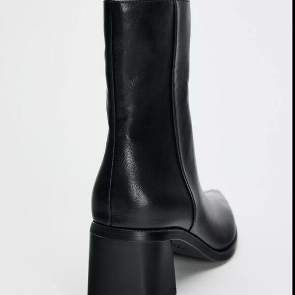 ZARA Wide Heel Ankle Boots - Black - Brand new, never-worn! - Picture 10 of 10